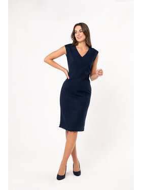QUIOSQUE QUIOSQUE Každodenné šaty BLAZECHECK DRESS Tmavomodrá Regular Fit