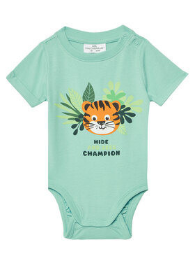 Coccodrillo Coccodrillo Детско боди WC5112203TBN Електриков Regular Fit