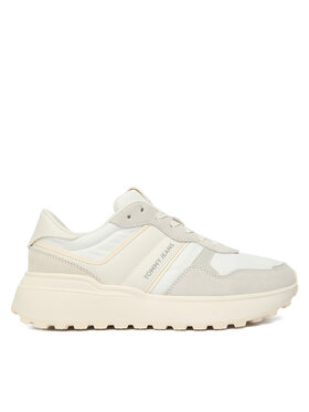 Tommy Jeans Tommy Jeans Sneakersy Tjw Cleated Runner Suede Mix EN0EN02921 Écru