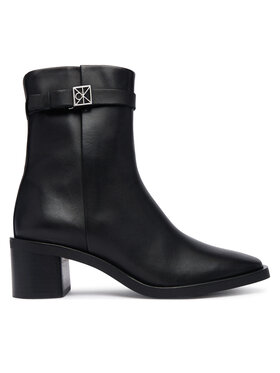 Calvin Klein Calvin Klein Μποτάκια Block Heel Ank Boot Lth Hdw HW0HW03171 Μαύρο