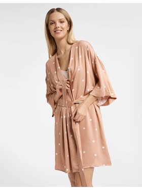 Esotiq Esotiq Szlafrok 40439 Kolorowy Regular Fit