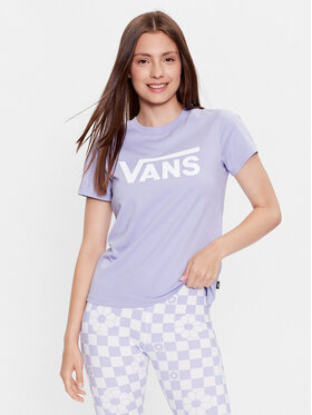 Vans Vans Póló Wm Flying V Crew Tee VN0A3UP4 Lila Regular Fit