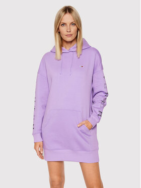 Tommy Jeans Tommy Jeans Robe en tricot Logo Repeat DW0DW 11851 Violet Relaxed Fit