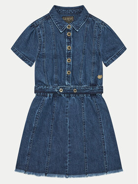 Guess Guess Ежедневна рокля J5RK33 D4EU0 Тъмносин Regular Fit