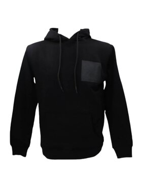 Richmond X Richmond X Felpa felpa uomo di colore nero con cappuccio Nero Regular Fit