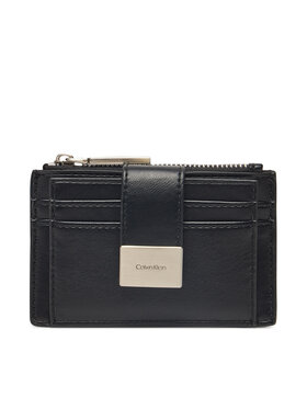 Calvin Klein Calvin Klein Portfel damski Hardware Snap Top Zip Cardholder K60K612959 Czarny