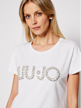 Liu Jo T-shirt CA1236 J9135 Bijela Regular Fit