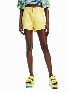 Desigual Desigual Džinsa bikses 23SWDD10 Dzeltens Regular Fit