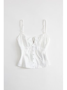 Guess Guess Top 182693 Biały Classic Fit