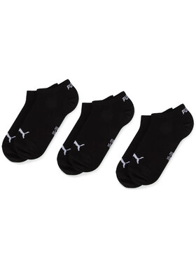 Puma Puma Lot de 3 paires de chaussettes basses unisexe 261080001 Noir
