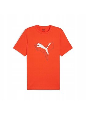 Puma Puma T-Shirt 6682858-18 Pomarańczowy Standard Fit