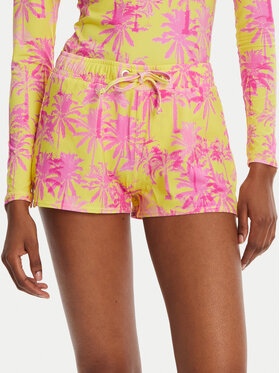 Banana Moon Banana Moon Pludmales šorti Tiwi Print JWF22 Dzeltens Regular Fit