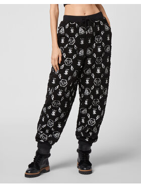 PHILIPP PLEIN PHILIPP PLEIN Teplákové kalhoty 7977 Černá Jogger Fit