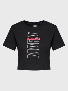 LaBellaMafia LaBellaMafia T-shirt 25869 Crna Regular Fit