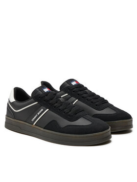 Tommy Jeans Superge Leather Retro Cupsole EM0EM01414 Črna