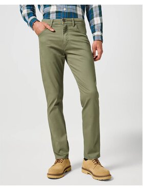 Wrangler Wrangler Spodnie materiałowe LARSTON Zielony Regular Fit