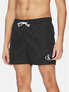Calvin Klein Swimwear Calvin Klein Swimwear Plavecké šortky KM0KM01101 Černá Regular Fit