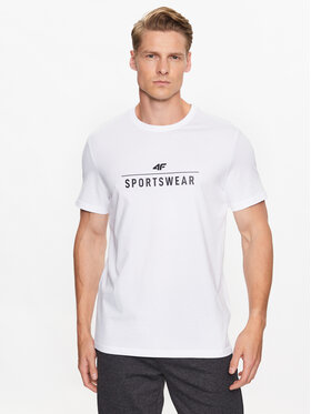 4F 4F Футболка 4FSS23TTSHM539 Білий Regular Fit