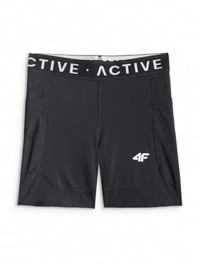 4F 4F Szorty sportowe ACTIVE BY NATURE Czarny Slim Fit