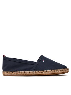 Tommy Hilfiger Tommy Hilfiger Espadrile Basic Tommy Flat Espadrille FW0FW06497 Tamnoplava