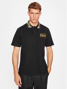 Just Cavalli Just Cavalli Поло 75OAGT04 Чорний Regular Fit