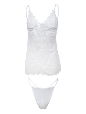 DKaren Lingerie DKaren Lingerie Komplet bielizny Stacy Biały Classic Fit
