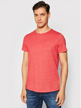 Tommy Jeans Tommy Jeans T-krekls Jaspe DM0DM09586 Sarkans Slim Fit