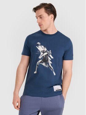 4F 4F T-shirt 4FRAW25TTSHM3237-46S Verde Regular Fit