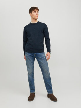 Jack&Jones Džemper Albert 12236792 Tamnoplava Regular Fit