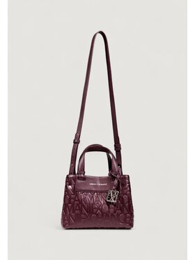 Armani Exchange Armani Exchange Torba SHOPPING BAG Bordowy