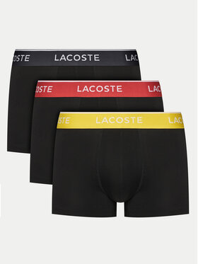 Lacoste Lacoste Set od 3 para bokserica 5H1297 Crna