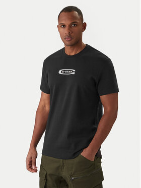 G-Star Raw G-Star Raw Marškinėliai Old Skool D25967-C812 Juoda Regular Fit