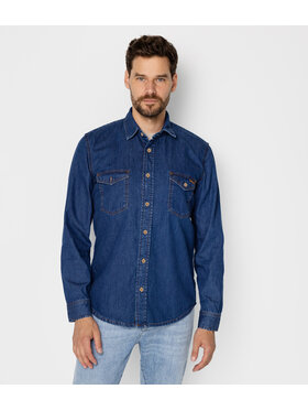 Lee Cooper Lee Cooper Koszula jeansowa JAY Granatowy Regular Fit