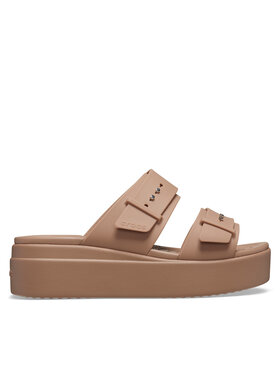 Crocs Crocs Plätud Brooklyn Low Wedge Sandal W 207431 Beež