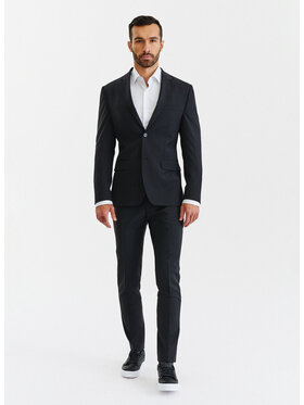 Pako Lorente Pako Lorente Spodnie garniturowe P22WF-6G-039 Czarny Slim Fit