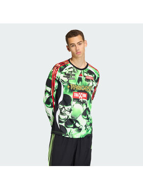 adidas adidas Longsleeve 158039 Zielony Loose Fit