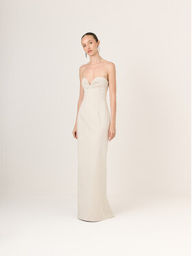 La Mania La Mania Abito da sera GEORGINA Beige Classic Fit