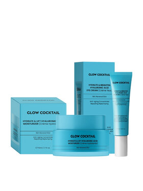 Glow Cocktail Glow Cocktail Krem HA Lift + Krem Pod Oczy Brightening Zestaw do pielęgnacji skóry