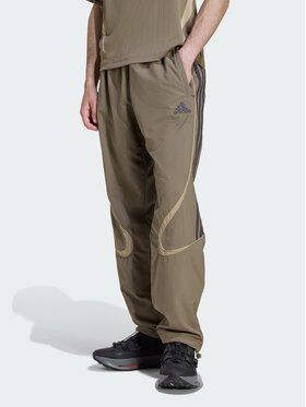 adidas adidas Spodnie materiałowe 152583 Brązowy Loose Fit