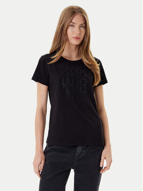Liu Jo Sport Liu Jo Sport T-Shirt TF5166 JS003 Czarny Regular Fit
