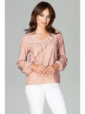 Lenitif Lenitif Blúzka K474 Farebná Regular Fit