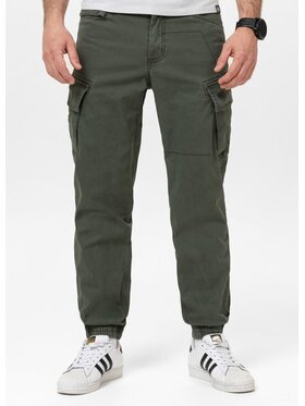 PITBULL PITBULL Spodnie dresowe Spodnie Jogger bojówki męskie SCOTT 3XL Zielony Regular Fit