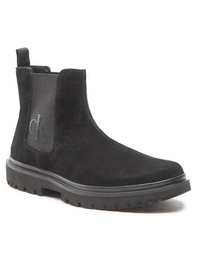 Calvin Klein Jeans Calvin Klein Jeans Kotníková obuv s elastickým prvkem Lug Mid Chelsea Boot YM0YM00271BDS Černá