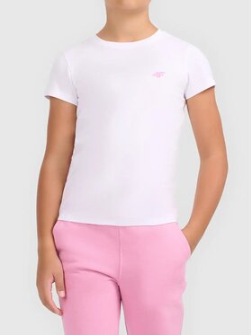 4F 4F T-Shirt 4FJWMM00TTSHF3615-10S Biały Slim Fit