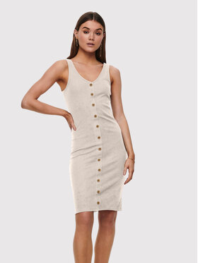 ONLY ONLY Letní šaty Nella 15230765 Béžová Slim Fit