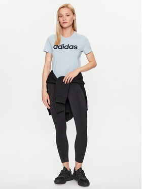 Adidas Majica Essentials Slim Logo T-Shirt IM2832 Svetlo Modra Slim Fit