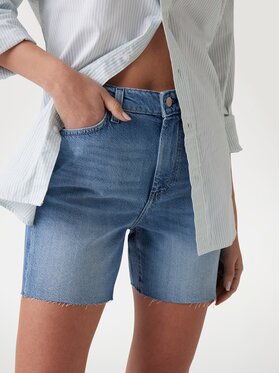 Guess Guess Szorty jeansowe 174855 Niebieski Classic Fit