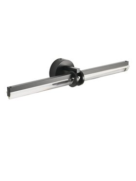 MIAhome MIAhome Lampa ścienna kinkiet LOVELY LED czarna 58 cm Czarny