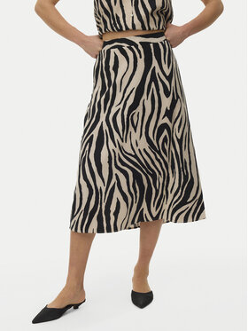 Vero Moda Vero Moda Midi sukně Mymilo 10340419 Černá Regular Fit