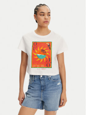Roxy Roxy T-särk ERJZT05921 Valge Relaxed Fit